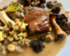 Rôti de porc au vin blanc et morilles