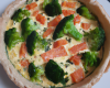 Quiche saumon fumé et brocolis