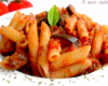 Penne à la sauce tomate & aux aubergines