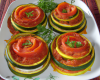 Lamelles de courgettes aux tomates fondantes