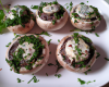 Champignons de Paris farcis au Boursin ail et fines herbes