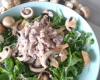 Salade roquette thon champignon