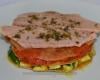 Millefeuille courgettes, tomates et émincés de thon