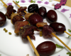 Brochettes de canard aux pruneaux