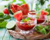 Gaspacho de pastèque et tomates