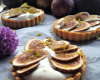 Tartes aux figues violettes, nougat et crème d'amande