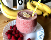 Smoothie framboises et bananes