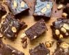 Brownie chocolat, cacahuètes et beurre de cacahuète