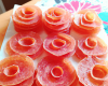 Tuiles de pamplemousses roses