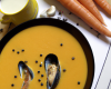 Velouté de carottes de Créances aux moules de bouchot de Normandie