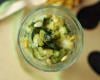 Caviar de courgettes au cumin, salers et pignons