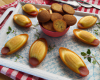 Madeleines au thon et tomates