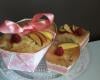 Cake nectarine jaunes et framboises