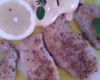 Petites escalopes de veau au citron et Mam'zel An'gel Blanche