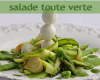 Salade toute verte et sauce verte