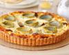 Quiche au roquefort et aux artichauts