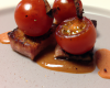 Tomate cerise fourrée au foie gras