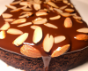 Gâteau choco amandes et miel