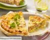 Quiche aux herbes fraiches, saumon et moutarde