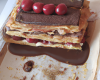 Mille feuille au chocolat et aux cerises