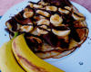 Crêpes au chocolat bananes et pommes