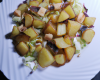 Salade de pommes de terre sautées, anchois et manchego