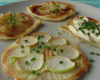 Galettes de pommes au fromage blanc et à la ciboulette