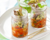 Verrine d'agneau à la ratatouille confite