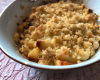 Crumble aux pommes au beurre salé