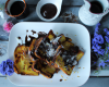 Pain perdu au chocolat noir et crème fleurette