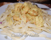 Tagliatelles fraîches et crevettes sauce curry