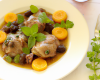 Mijoté de lapin aux herbes et jus de raisin