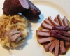 Choucroute et magret de canard laqué