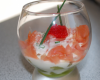 Verrine de kiwi et saumon fumé