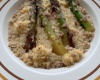 Quinoa aux asperges façon risotto et sa crème d'artichaut