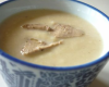 Soupe de céleri au foie gras