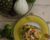 Salade d'ananas et mangue aux crevettes