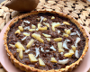 Tarte poire-chocolat-noix de coco