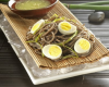 Salade de nouilles Soba sur lit de glace