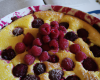 Clafoutis aux framboises