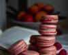 Macaron rose et framboise fraîches