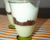 Verrine de chocolat blanc