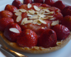 Tarte aux fraises et aux amandes