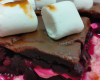 Brownie framboise et crème de chamallows