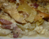 Gratin de pommes de terre, chou fleur et poulet à la tartiflette