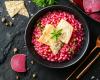 Risotto à la betterave rouge