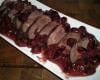 Magret de canard aux cerises