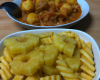 Pâtes au curry et à l'ananas