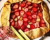 Galette croustilllante rhubarbe / fraises