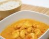 Crevettes au curry et coco